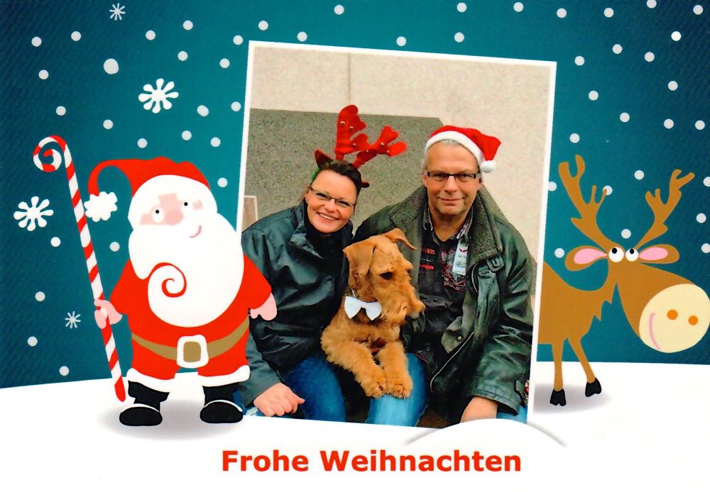 Weihnachtsgrüsse von der Familie YSCO aus Kleinspitz bei Dresden. Herrlich, diese 4 Gesichter!